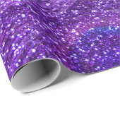 indigo paarse glitter peace ock veren cadeaupapier (Rol Hoek)