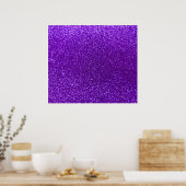 Indigo paarse glitter poster (Keuken)