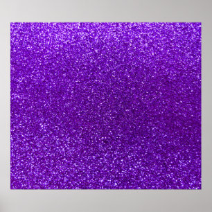 Indigo paarse glitter poster