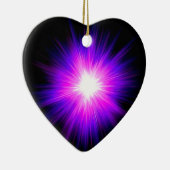 Indigo paarse hellingsvlam reiki goddelijke energi keramisch ornament (Rechts)