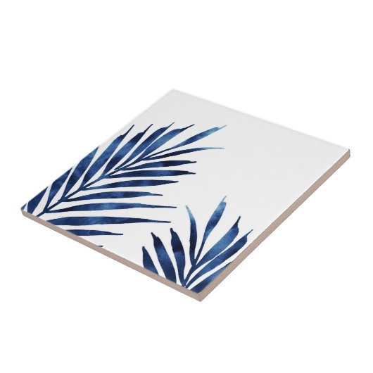 Indigo Palm Fronds Tegeltje (Zijkant)
