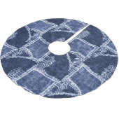 Indigo Patchwork: gestructureerde gecontroleerde e Kerstboom Rok (Gekanteld)