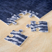 Indigo Patchwork: gestructureerde gecontroleerde e Legpuzzel (Zijkant)