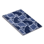 Indigo Patchwork: gestructureerde gecontroleerde e Notitieboek (Rechterzijde)