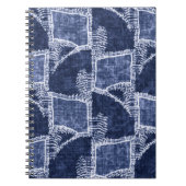 Indigo Patchwork: gestructureerde gecontroleerde e Notitieboek (Voorkant)
