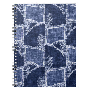Indigo Patchwork: gestructureerde gecontroleerde e Notitieboek