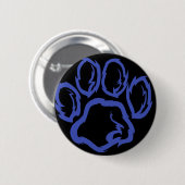 Indigo Paw - Zwarte achtergrond Ronde Button 5,7 Cm (Voorkant /achterkant)