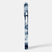 Indigo penseelstreekchaos Case-Mate iPhone case (Achterkant / Links)