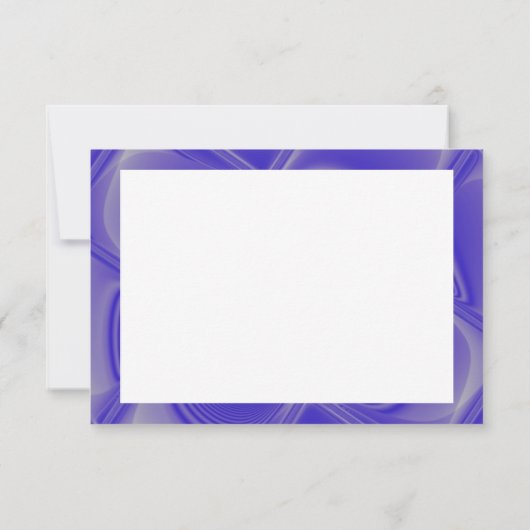 Indigo Petals Boundblank Uitnodiging Sjabloon (Achterkant)