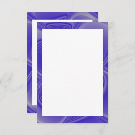 Indigo Petals Boundblank Uitnodiging Sjabloon (Voorkant / Achterkant)