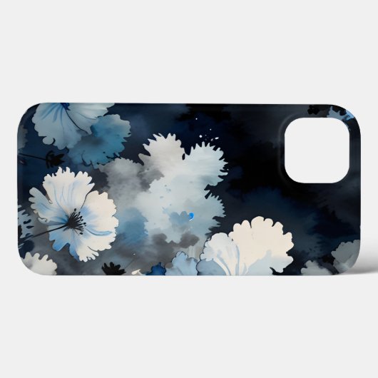 Indigo Petals Case-Mate iPhone Case (Achterkant (horizontaal))