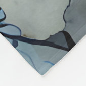 Indigo Petals Fleece Deken (Hoek)