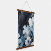 Indigo Petals Hangend Wandkleed (Gebogen)