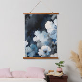 Indigo Petals Hangend Wandkleed (Slaapkamer)