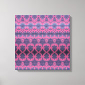 Indigo Pink II Stretched Canvas Print (Voorkant)