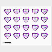 Indigo Pink Modern Save the Date Wedding Stickers (Vel)