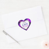 Indigo Pink Modern Save the Date Wedding Stickers (Envelop)