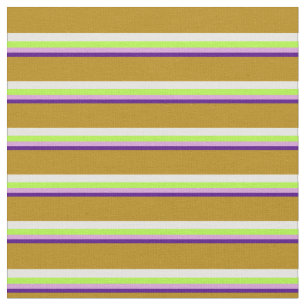 Indigo, plum, Light Green, White en Dark Goldenrod Stof