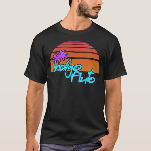 Indigo Pluto - Miami zonsondergang T-shirt (Voorkant)