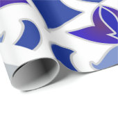 Indigo Portugese Azulejos Blue and White Tegels Cadeaupapier (Rol Hoek)