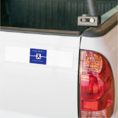 Indigo Ribbon in viering Bumpersticker (Op Truck)
