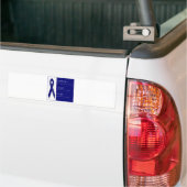 Indigo Ribbon. - Steun, licht, hoop. -DBI Bumpersticker (Op Truck)