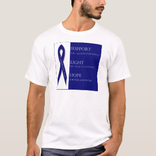 Indigo Ribbon. - Steun, licht, hoop. -DBI T-shirt