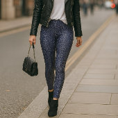 Indigo Rinse Faux Denim Leggings