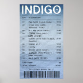 INDIGO/RM - Album receipt Poster (Voorkant)