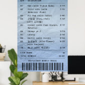 INDIGO/RM - Album receipt Poster (Thuiskantoor)