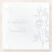 Indigo Romance Trouwglas Onderzetters (Achterkant)