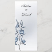 Indigo Romance Trouwmenu Menu (Achterkant)