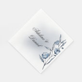Indigo Romance Trouwreceptie Servetten (Hoek)