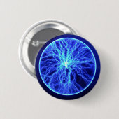 Indigo Ronde Button 5,7 Cm (Voorkant /achterkant)