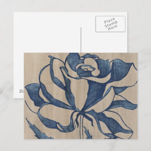 Indigo Roos Briefkaart (Voorkant / Achterkant)