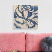 Indigo Roos Canvas Afdruk (Insitu (Woonkamer))