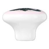 indigo/roos "IJzeren fleur de lis"-kast PULL Keramische Knop (Zijkant)