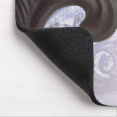 indigo/roos "iron fleur de lis" mousepad muismat (Hoek)