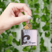 indigo/roos "iron fleur de lis" Premium Keyring Sleutelhanger (Hand)