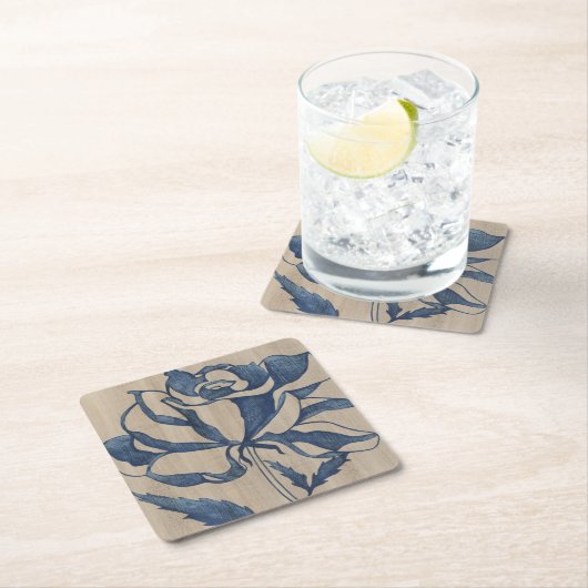 Indigo Roos Kartonnen Onderzetters (Insitu)