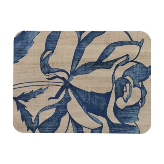 Indigo Roos Magneet (Horizontaal)