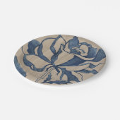 Indigo Roos Papieren Bordje (Gekanteld)