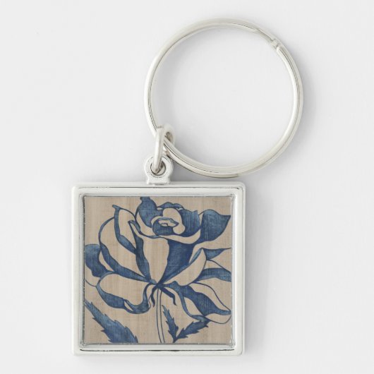 Indigo Roos Sleutelhanger (Voorkant)