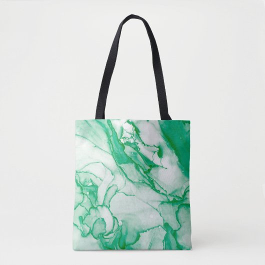 Indigo Round. Bohemian Tie Dye. Blue Roll Psychede Tote Bag (Voorkant)