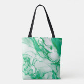 Indigo Round. Bohemian Tie Dye. Blue Roll Psychede Tote Bag (Achterkant)
