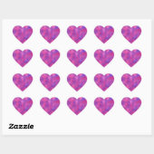 Indigo & roze hart sticker (Vel)