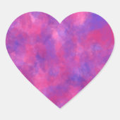 Indigo & roze hart sticker (Voorkant)