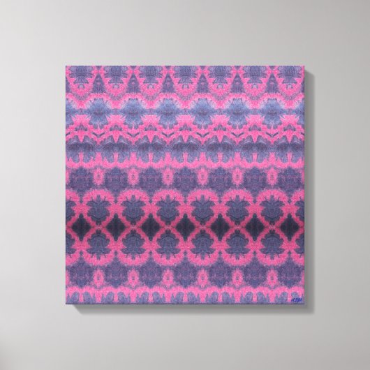 Indigo Roze II opgerekt canvasprint Canvas Afdruk (Voorkant)