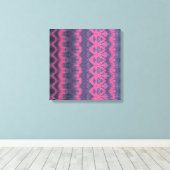 Indigo Roze Opgespannen Canvasprint Canvas Afdruk (Insitu (Houten vloer))