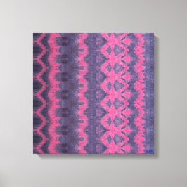 Indigo Roze Opgespannen Canvasprint Canvas Afdruk